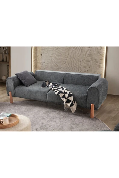 EDSY HOME Armoni 3'lü Koltuk Antrasit - 3