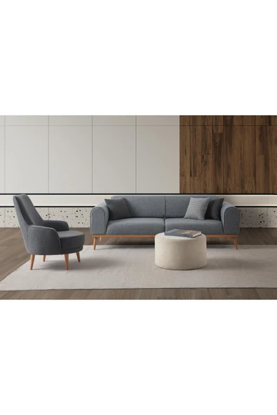 EDSY HOME Rebull 3+3+1+1 Koltuk Takımı Gri Renk - 3