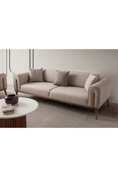 EDSY HOME Riva 3+3+1+1 Koltuk Takımı Sütlü Kahve - 7