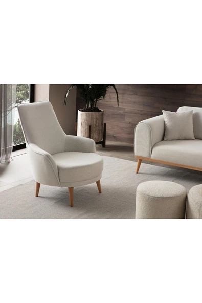 EDSY HOME Rebul 3+1 Koltuk Takımı Bej Renk - 8