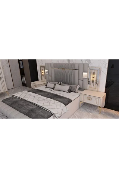EDSY HOME Arya Gold Yatak Odası Takımı - Resim 5