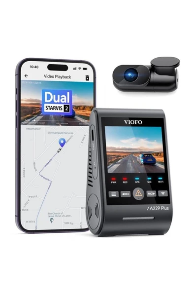 Viofo A229 Plus 2 Kameralı Araç Kamerası Seti Teşhir - 2