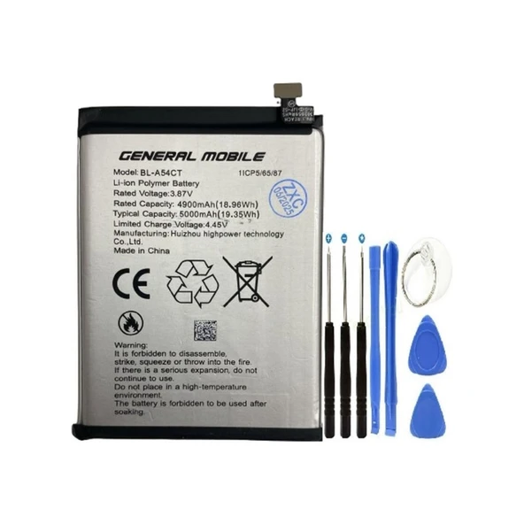 General Mobile Gm24 Pro Pil Batarya Bl-a54ct + Tamir Set ürün görseli