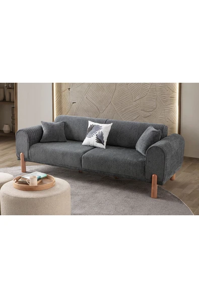 EDSY HOME Armoni 3'lü Koltuk Antrasit - 2