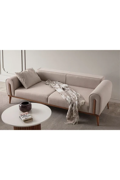 EDSY HOME Riva 3+3+1+1 Koltuk Takımı Sütlü Kahve - 6