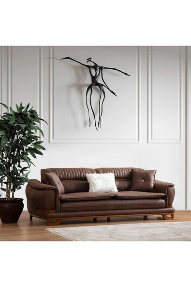 EDSY HOME Palermo 3'lü Koltuk Kahve ürün görseli