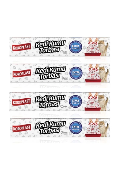 Koroplast Kedi Kumu Torbası 7 Li X 4 Adet