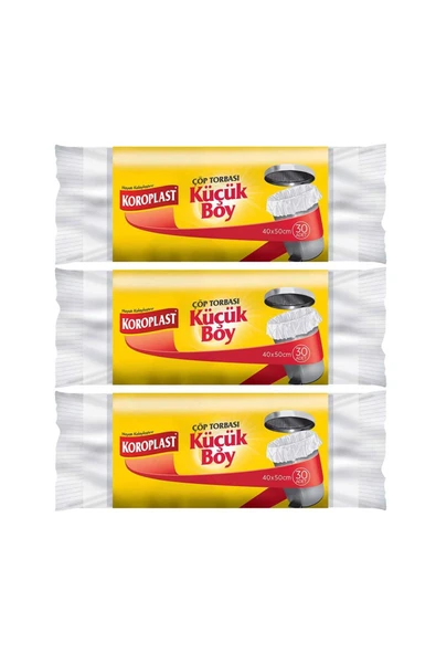 Koroplast Küçük Boy Çöp Torbası 30'lu x 3 Adet - 2