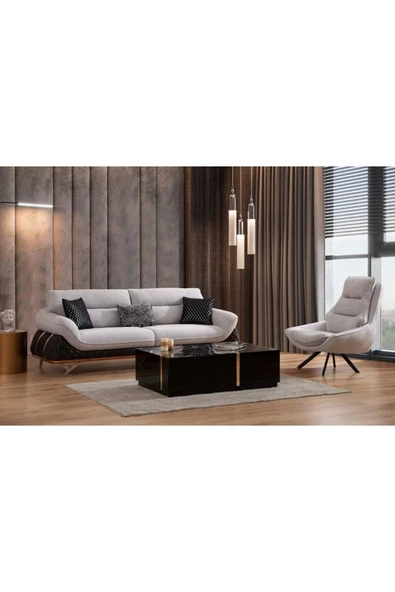 EDSY HOME Loris Koltuk Takımı 3+1 Gri ürün görseli