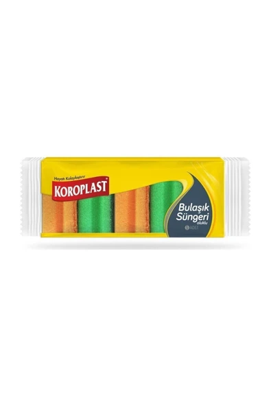 Koroplast 5 Li Oluklu Bulaşık Süngeri