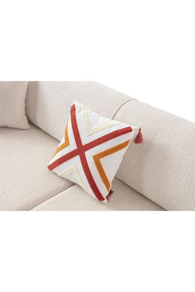 EDSY HOME Armoni 3+3 Koltuk Takımı Krem - 5