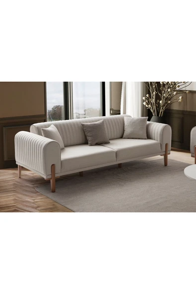 EDSY HOME Galata 3 3 Koltuk Takımı Krem - 3