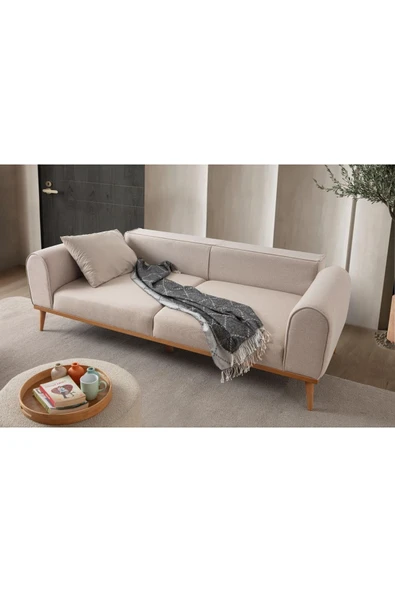 EDSY HOME Rebull 3'lü Koltuk Sütlü Kahve - 5