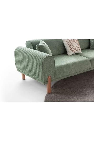 EDSY HOME Armoni 3+3+1 Koltuk Takımı Yeşil - 7
