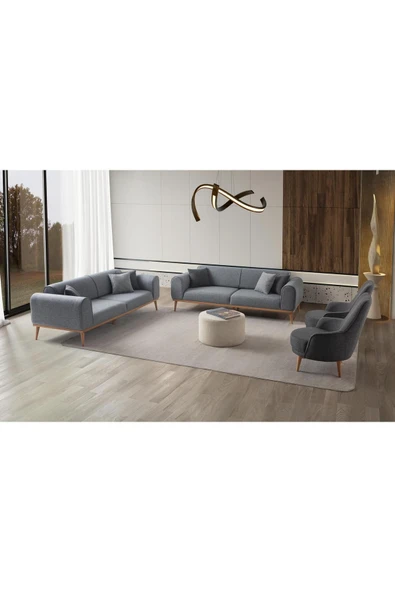 EDSY HOME Rebull 3+3+1+1 Koltuk Takımı Gri Renk - 2