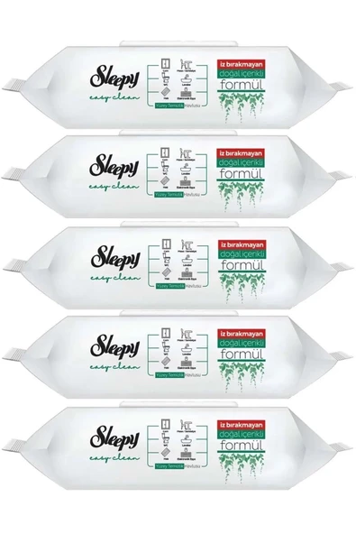 Sleepy Easy Clean Yüzey Temizlik Havlusu 100 Yaprak (5 Li Set) ürün görseli