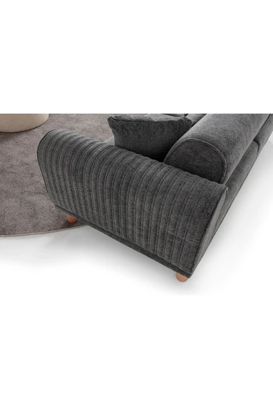 EDSY HOME Armoni 3+3+1+1 Koltuk Takımı Antrasit - 7