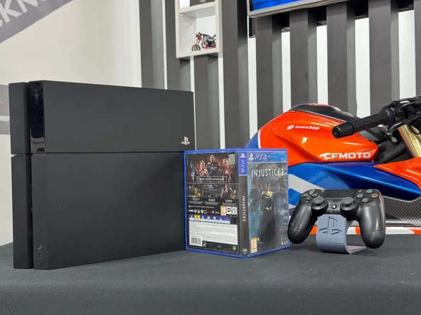 PlayStation 4 Fat 500GB Tek Kol + İnjustice 2 Oyun CD’si (İKİNCİ EL) - 4