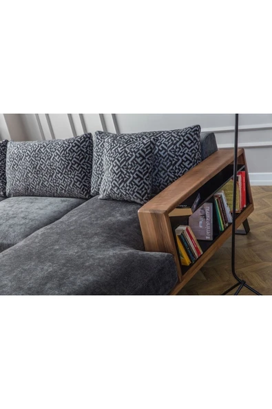 EDSY HOME Oslo Köşe Koltuk Takımı Antrasit - 2