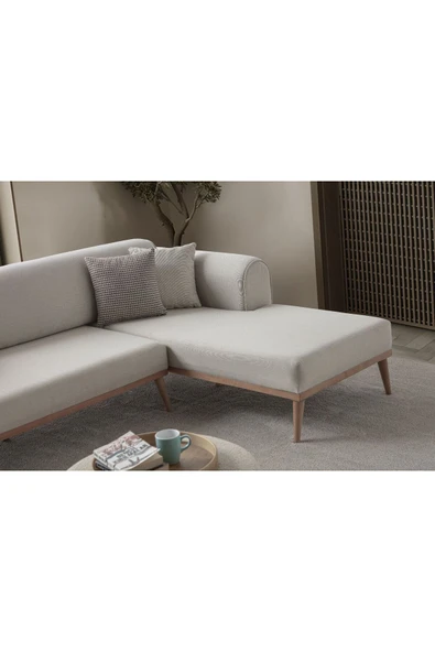 EDSY HOME Rebull Köşe Koltuk Takımı Krem - 7