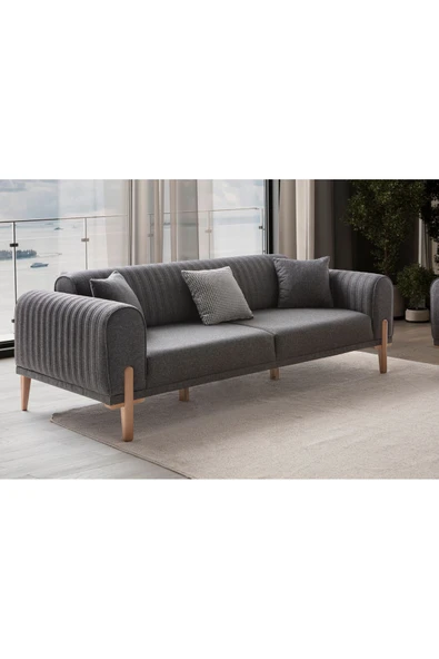EDSY HOME Galata 3+3+1 Koltuk Takımı Antrasit - 6