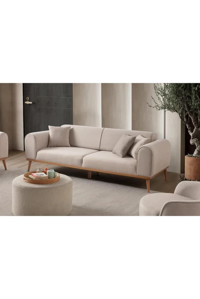 EDSY HOME Rebull 3+3 Koltuk Takımı Sütlü Kahve - Resim 3