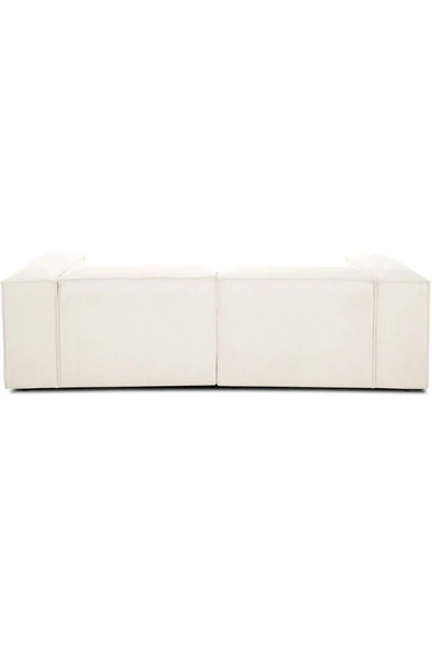 EDSY HOME Mira 2 Modüler İkili Koltuk (KIRIK BEYAZ) Keten Kumaş - 5