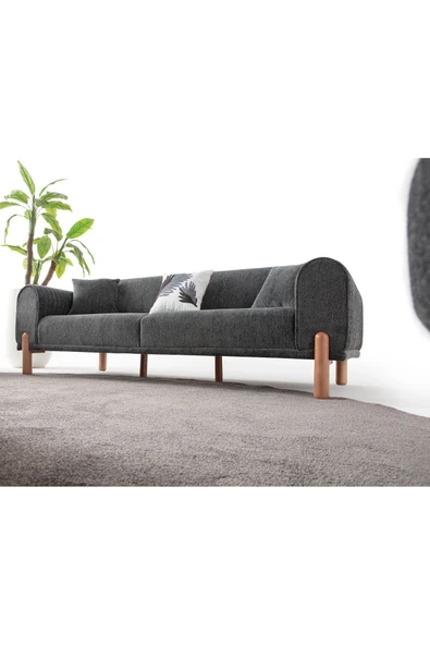 EDSY HOME Armoni 3+3+1 Koltuk Takımı Antrasit - 5