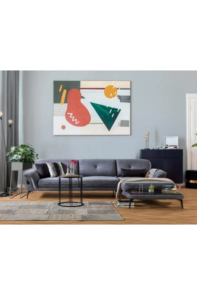 Eds Home Edsy Home Roys Köşe Koltuk Takımı Gri ürün görseli 1