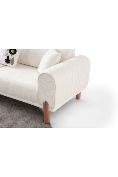 EDSY HOME Armoni 3+3 Koltuk Takımı Krem - 6