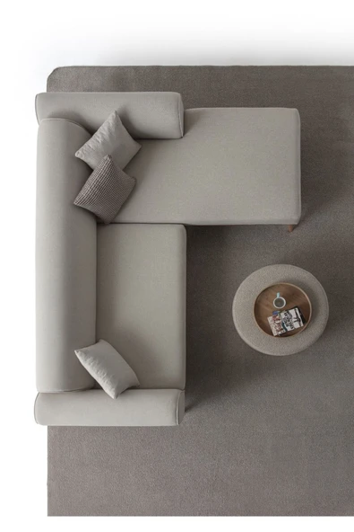 EDSY HOME Rebull Köşe Koltuk Takımı Krem - 5