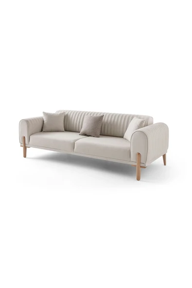 EDSY HOME Galata 3+3+1 Koltuk Takımı Krem - 4