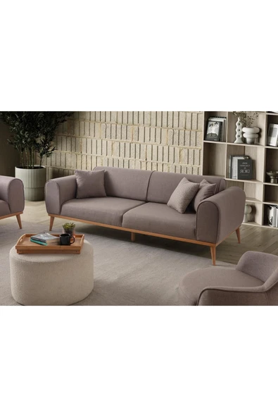EDSY HOME Rebull 3+3+1 Koltuk Takımı Kahverengi - 6