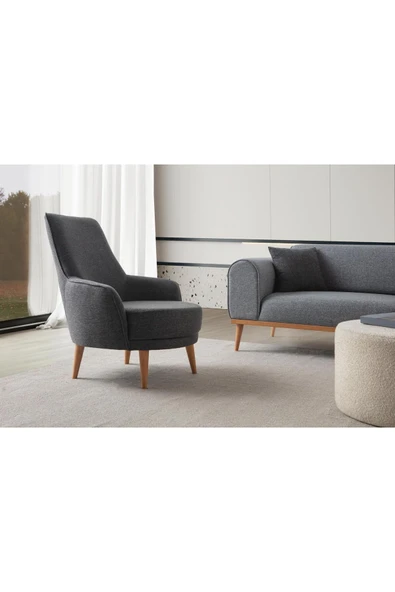 EDSY HOME Rebull 3+1 Koltuk Takımı Gri - 8