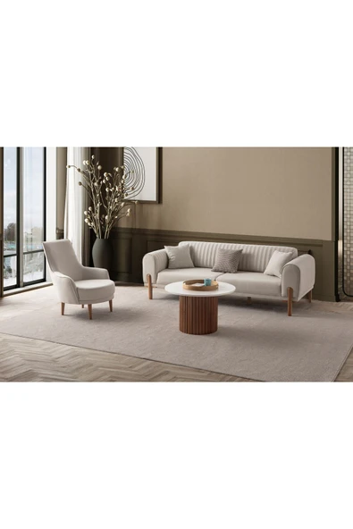 EDSY HOME Galata 3+1 Koltuk Takımı Krem