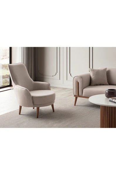 EDSY HOME Riva 3+3+1 Koltuk Takımı Sütlü Kahve - 8