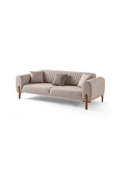 EDSY HOME Galata 3+3+1 Koltuk Takımı Sütlü Kahve - 4