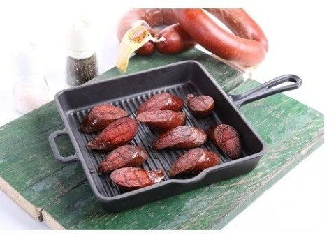 Sürel Degrade Mat Siyah 30cm Kare Izgara Demir Döküm Tava - 2