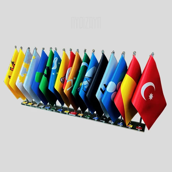 17 Türk Devleti Bayrakları