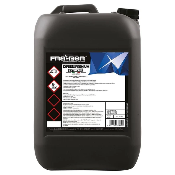 FRA-BER X-Express Premium Yoğun Konsantre Islak Kuru Nano Cila - (1:400 Konsantre) - 5 lt - 2