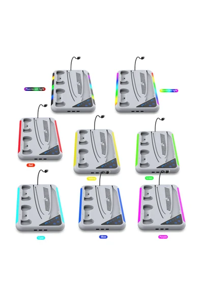 PS5 Slim / Fat  Kasa Uyumlu Soğutma ve Şarj Ünitesi Uyumlu TP5-3557 - Resim 5