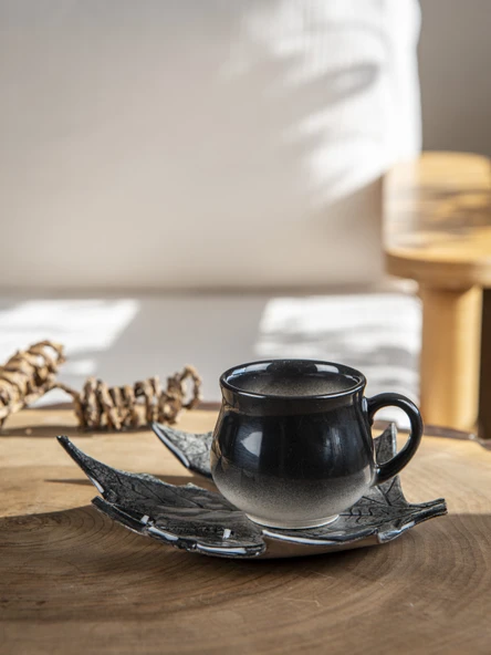 Çınar Handmade Kahve Fincanı Siyah -150 ml. - 5