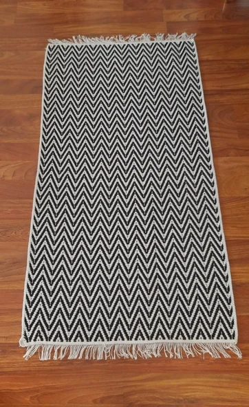 Pamuklu Cotton Kilim Çift Taraflı Yıkanabilir Dekoratif (80x150) - 2