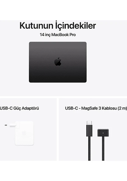 Apple MacBook Pro M4 Max 36GB 1TB SSD macOS 14" Taşınabilir Bilgisayar Uzay Siyahı MX2K3TU/A - 4