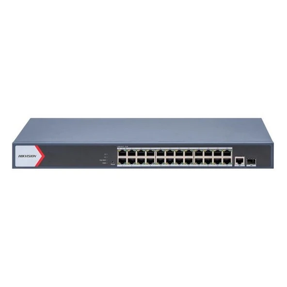 HIKVISION 24port 230w FULL PoE DS-3E1526P-EI/M GIGABIT 1X-UPLINK,1XSFP Yönetilemez Switch Metal ürün görseli