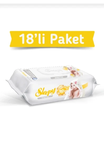 Sleepy Sensitive Islak Havlu 18×90 Lı 1620 Yaprak ürün görseli