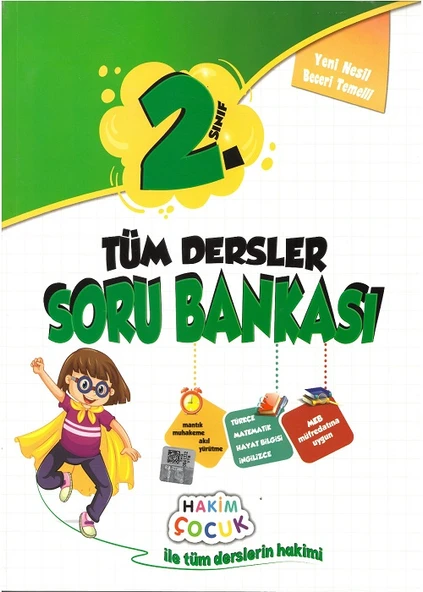 Hakim Yayınları 2.Sınıf Tüm Dersler Kazanımlı Soru Bankası