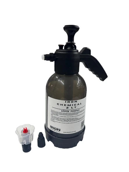 IRON CHEMICAL Köpük ve Kimyasal Pompası 2L, Cilalı Şampuan 1L & Mikrofiber Yıkama Eldiveni 3'lü Set | Araç Bakım Seti - 2