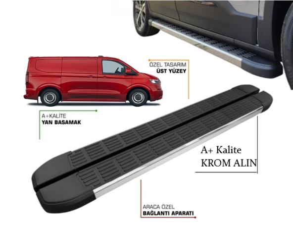 TRANSPORTER T7 PANEL VAN KISA ŞASE YAN BASAMAK 2025 2026 2027 ürün görseli 1