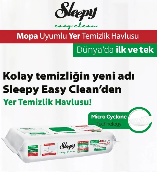 Sleepy Mopa Uyumlu Beyaz Sabunlu Islak Mendil 50'li x 3 ve ROSIE - Resim 3